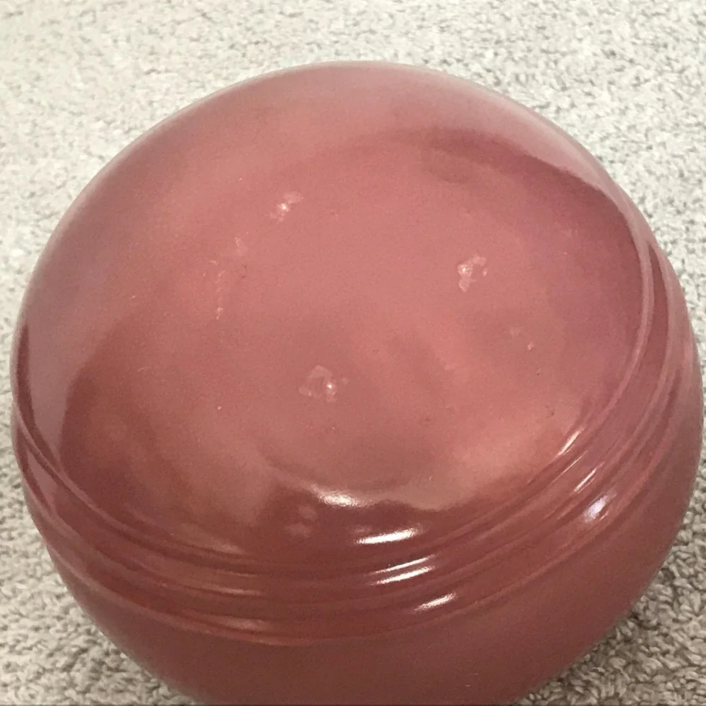 Ceramic Round Vase Pink Mauve Art‎ Deco Style 4.5